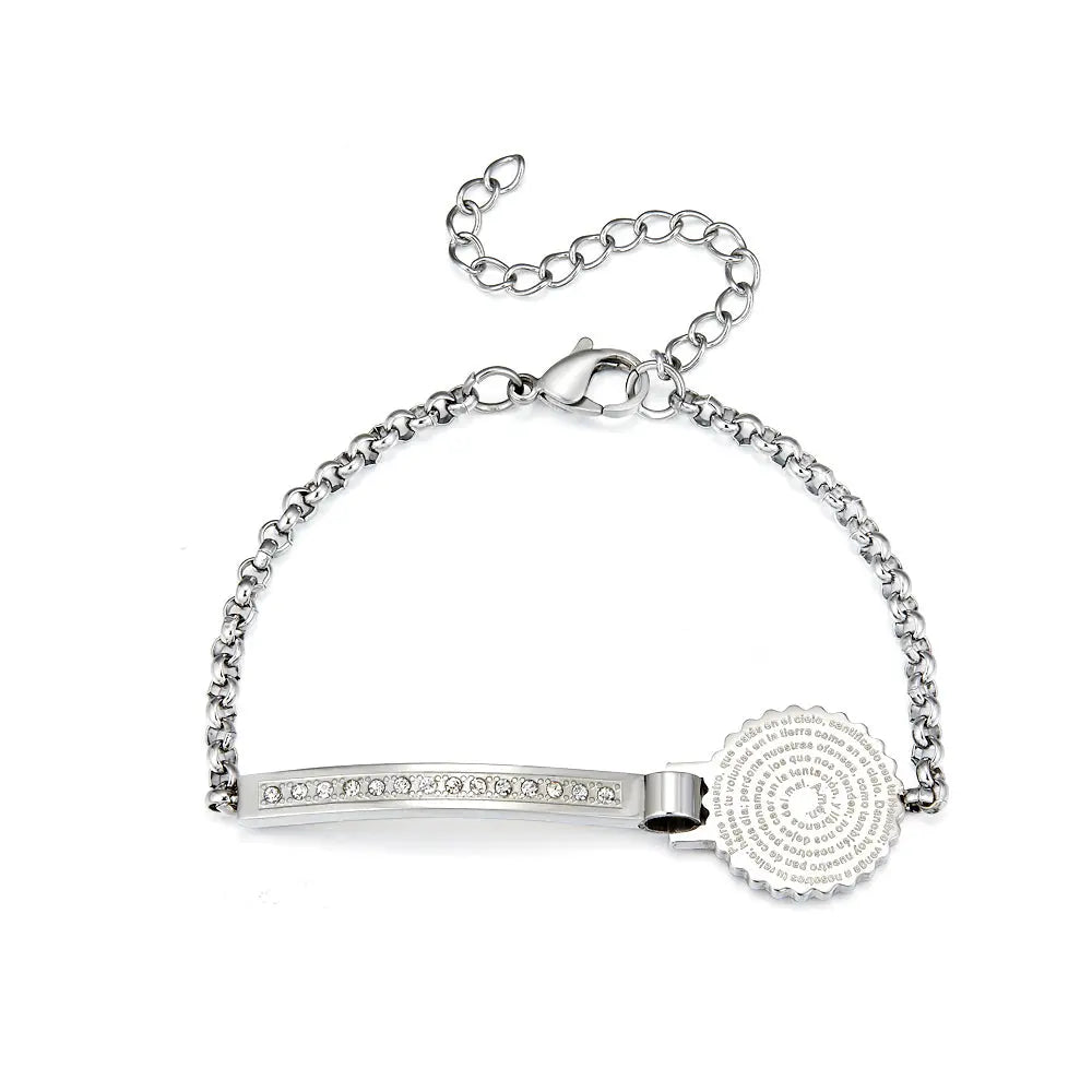 Long Stick a Card Accessories With Diamond Bracelet asonjewelry